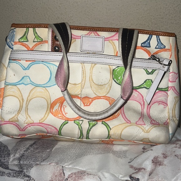 Coach L0671-10673 Multicolor Purse Authentic - Picture 3 of 4